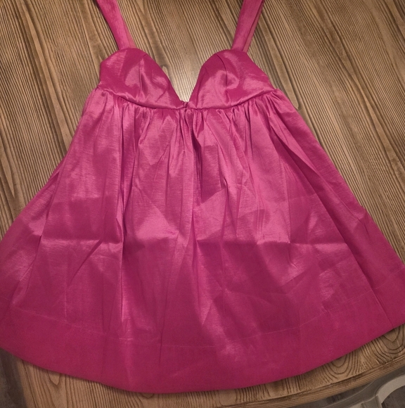 For Love & Lemons Hot Pink Mini W/ Empire Waist- An Ariana Grande Fav!! - Picture 5 of 5